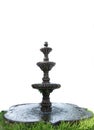 Water Fountain isolated on white Royalty Free Stock Photo