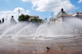 The water fountain in Karlsplatz. Munich