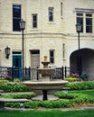 Water Fountain Kemper Center, Kenosha, Wisconsin Royalty Free Stock Photo