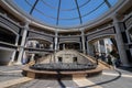 The water fountain at the main entrance to the new dcity mall in Ma`ale Adumim