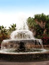 Water fountain in a park Royalty Free Stock Photo