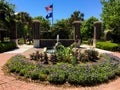 Water Fountain at Phillip Simmons Park, Daniel Island, Charleston, SC Royalty Free Stock Photo