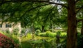 Water fountain In Pond Royalty Free Stock Photo