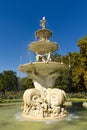 Water fountain with sculpture horizontal Royalty Free Stock Photo