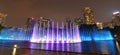 Water fountain show at KLCC park. Kuala Lumpur. Malaysia