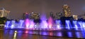 Water fountain show at KLCC park. Kuala Lumpur. Malaysia