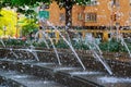 Water in the fountain and splash water fountain Royalty Free Stock Photo