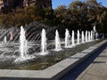 Water fountain in the square in Berlin