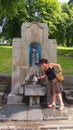 Water fountain at St Ann's Well in Buxton, UK