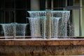 Water fountain during summer