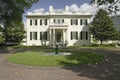 Water fountain and Virginia Governor's Mansion Royalty Free Stock Photo