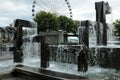 Water Fountain at Waterfront Park Seattle Washington USA Royalty Free Stock Photo