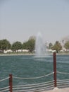Water and fountains in Aspire Park, Doha, Qatar