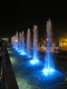 Water fountains outside Milad Tower, Tehran,Iran