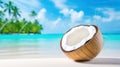water fresh coconut background
