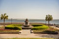 Water front Park and Garden in Charleston is a popular place in Historic district of the city Royalty Free Stock Photo