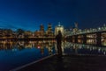 Water front view in Downtown Portland, Oregon Royalty Free Stock Photo