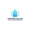 Water gallon logo concept vector