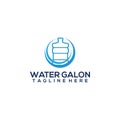 Water gallon logo concept vector