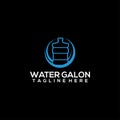 Water gallon logo concept vector