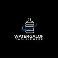 Water gallon logo concept vector