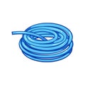 water garden hose cartoon vector illustration Royalty Free Stock Photo