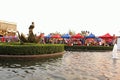 Water garden inside Kingdom Of Dreams Royalty Free Stock Photo