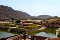 Water garden kesar kyari, amer fort Jaipur Rajasthan India