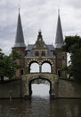 Water gate in the historical city Sneek Royalty Free Stock Photo