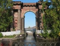 Water Gate of New Holland island. St. Petersburg