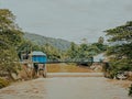 Water gate that regulates the level of water level in one of the rivers in Bantimurung, Maros Royalty Free Stock Photo