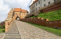 Water Gate and 14th century Granaries on Vistula River bank in Grudziadz.