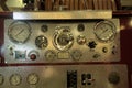 Water Gauges and Valves Side Panel of 1978 Seagrave Pumper Royalty Free Stock Photo