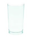 water glass Clear pure with blue water in front Royalty Free Stock Photo