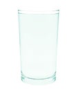 water glass Clear pure with blue water in front Royalty Free Stock Photo