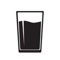 Water glass icon Royalty Free Stock Photo