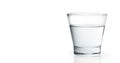 Water glass isolated on with background
