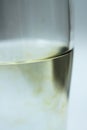 Water in the glass marcro still images Royalty Free Stock Photo