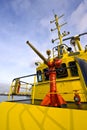 Water gun on a fire boat