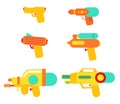 Water guns pack set Royalty Free Stock Photo