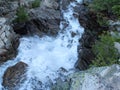 Water gushing in the Eagle Creek, Tahoe, California Royalty Free Stock Photo