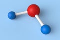 Water H2O Molecules 3d illustration Royalty Free Stock Photo