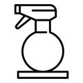 Water hair spray icon, outline style