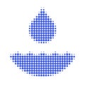 Water Halftone Dotted Icon