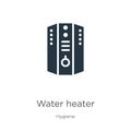 Water heater icon vector. Trendy flat water heater icon from hygiene collection isolated on white background. Vector illustration Royalty Free Stock Photo