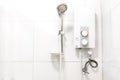 Water heater and shower Royalty Free Stock Photo