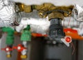 Water and heating supply system of the house Royalty Free Stock Photo