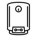 Water home boiler icon, outline style