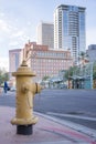 Water hydrant in phoenix arizona, modern street scene Royalty Free Stock Photo