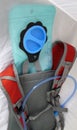 Water hydration back pack bag for drinking